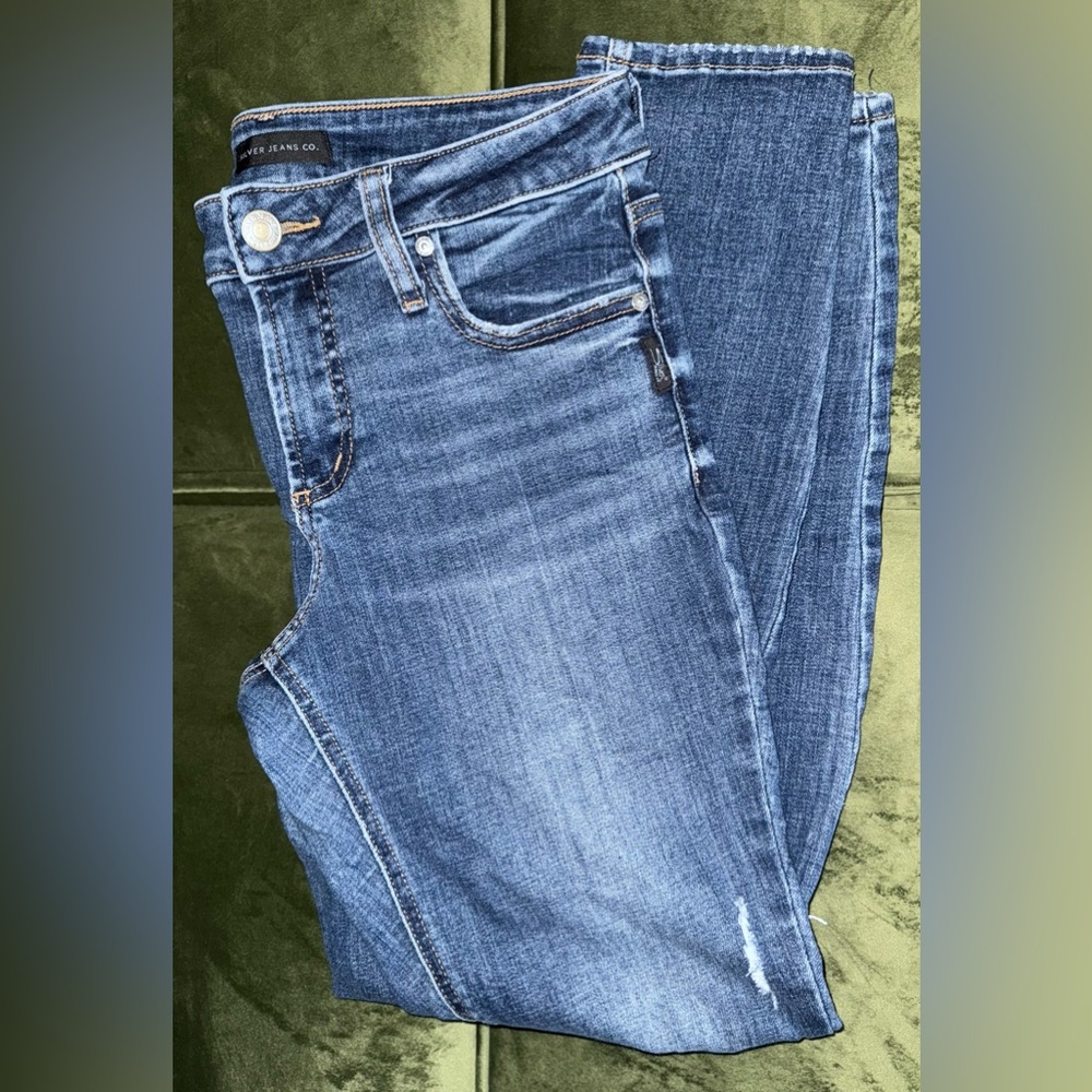 Women’s Suki Skinny Silver Jeans